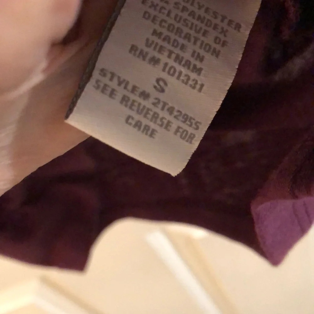 Charlotte Russe Sparkly Purple Top